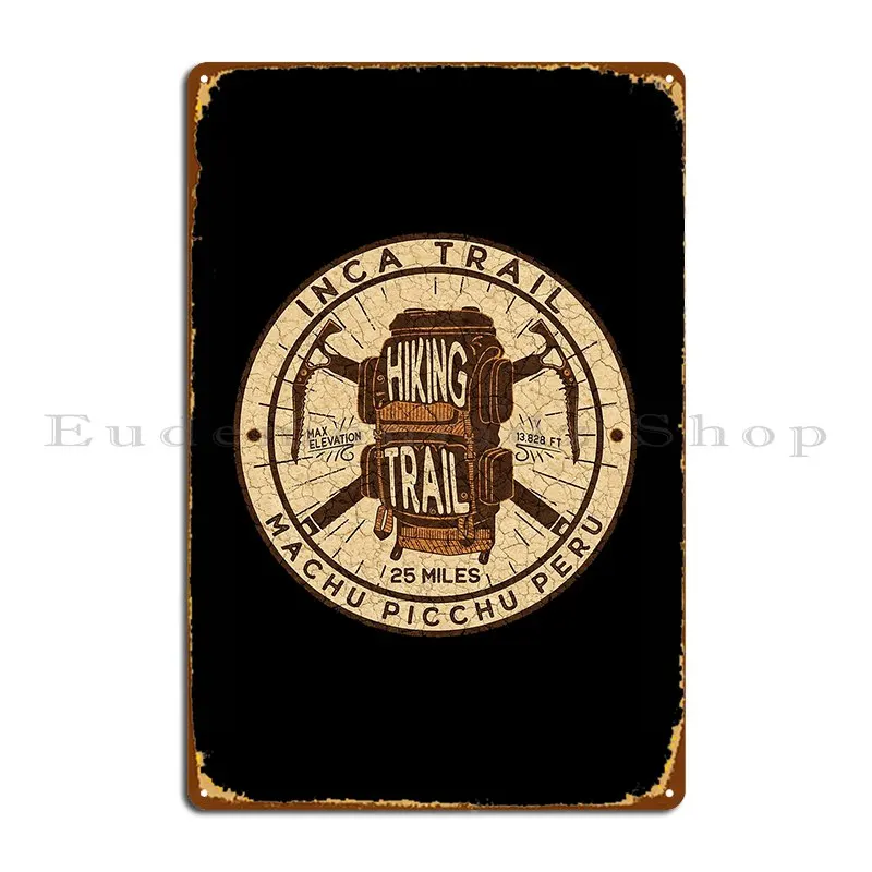 Inca Trail Machu Picchu Peru Металлическая вывеска Кухня Клубная стена Пользовательская