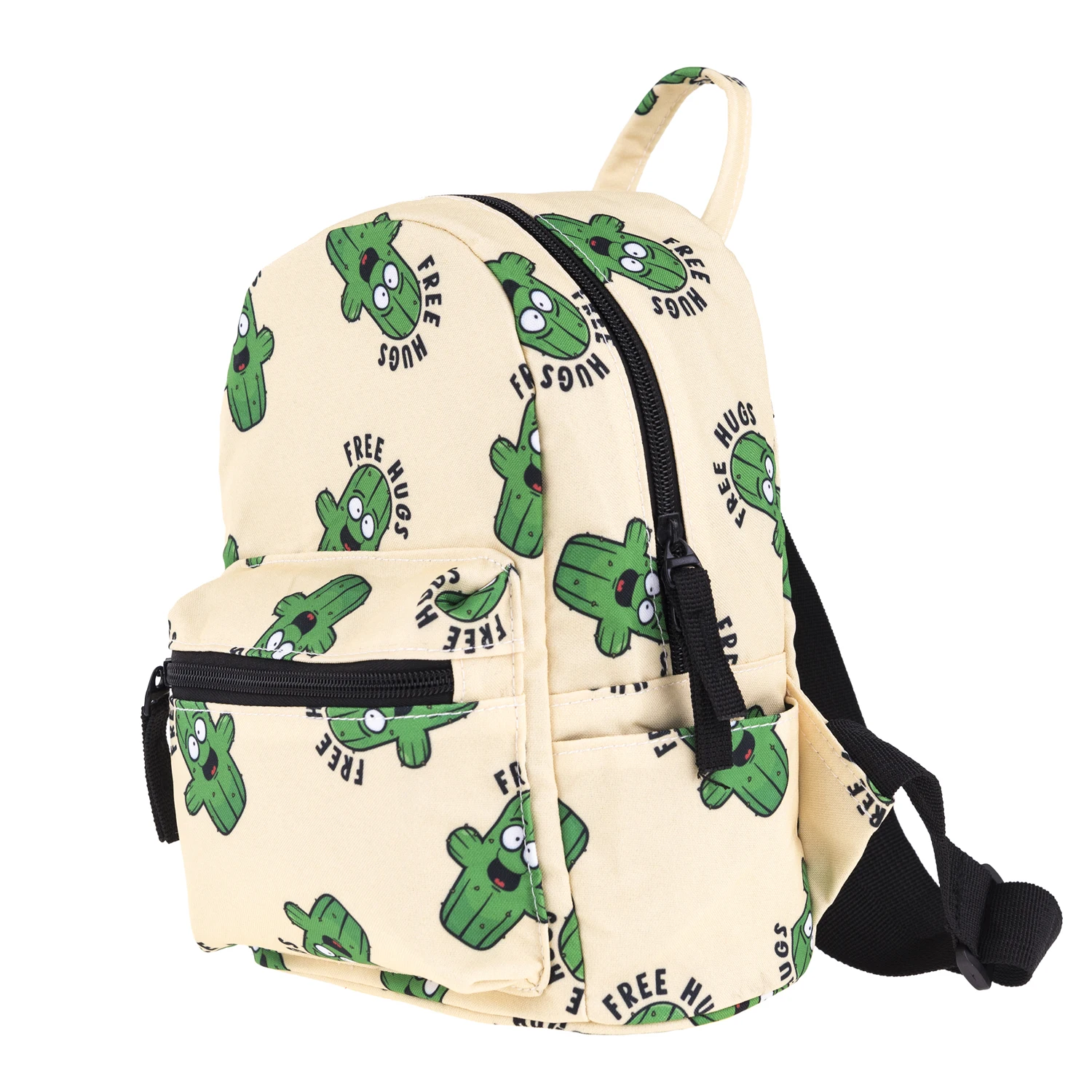 

Mini cute printed cactus pattern backpack for women shopping outing tourism backpack for students school bag
