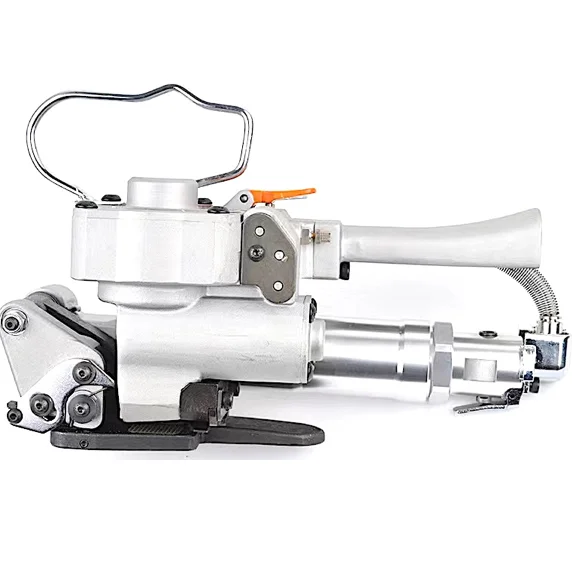

Pneumatic welder for plastic strapping from 10 to 19 mm. To combine with a tensioner heating by friction for PET polyester strap
