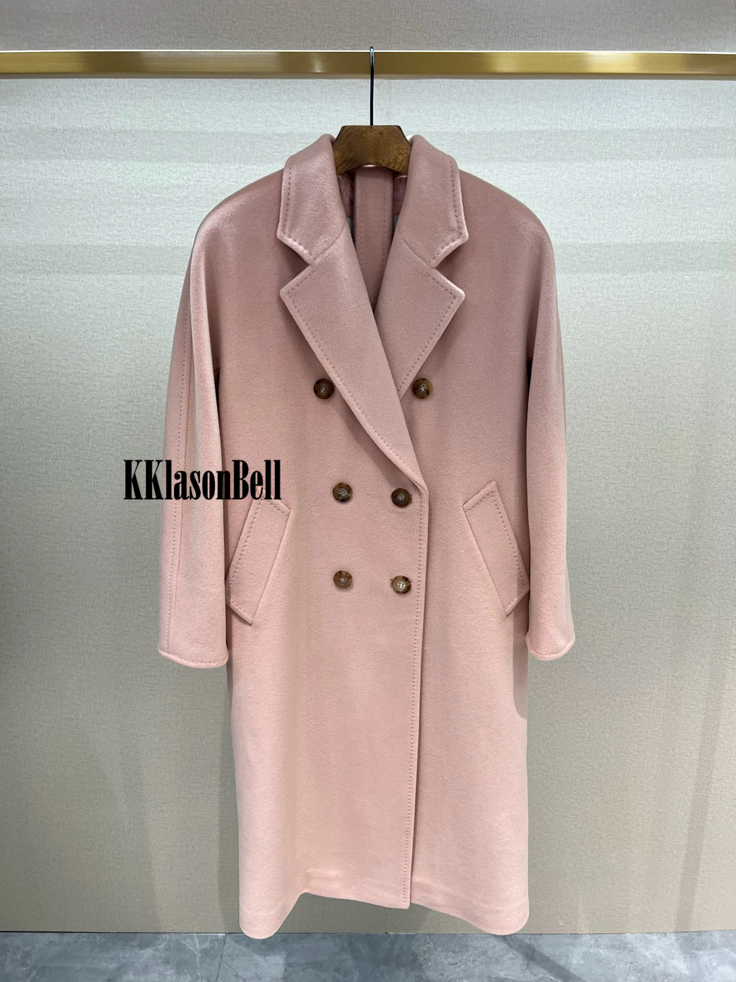 12 13 KKlasonBell высококачественное темпераментное двубортное с поясом длинное