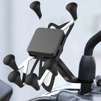 portable motorcycle phone holder adjustable 6 claw motorcycle rearview mirror handlebar mount mobile phone stand holder bracket