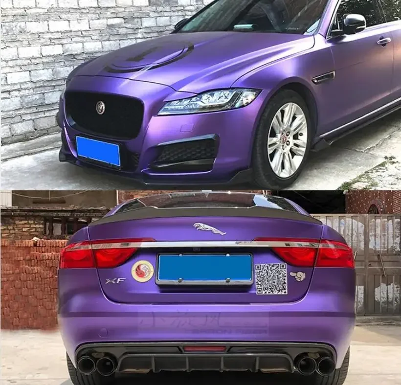 Передние разветвители для бампера из углеродного волокна Jaguar XF 2016-2020