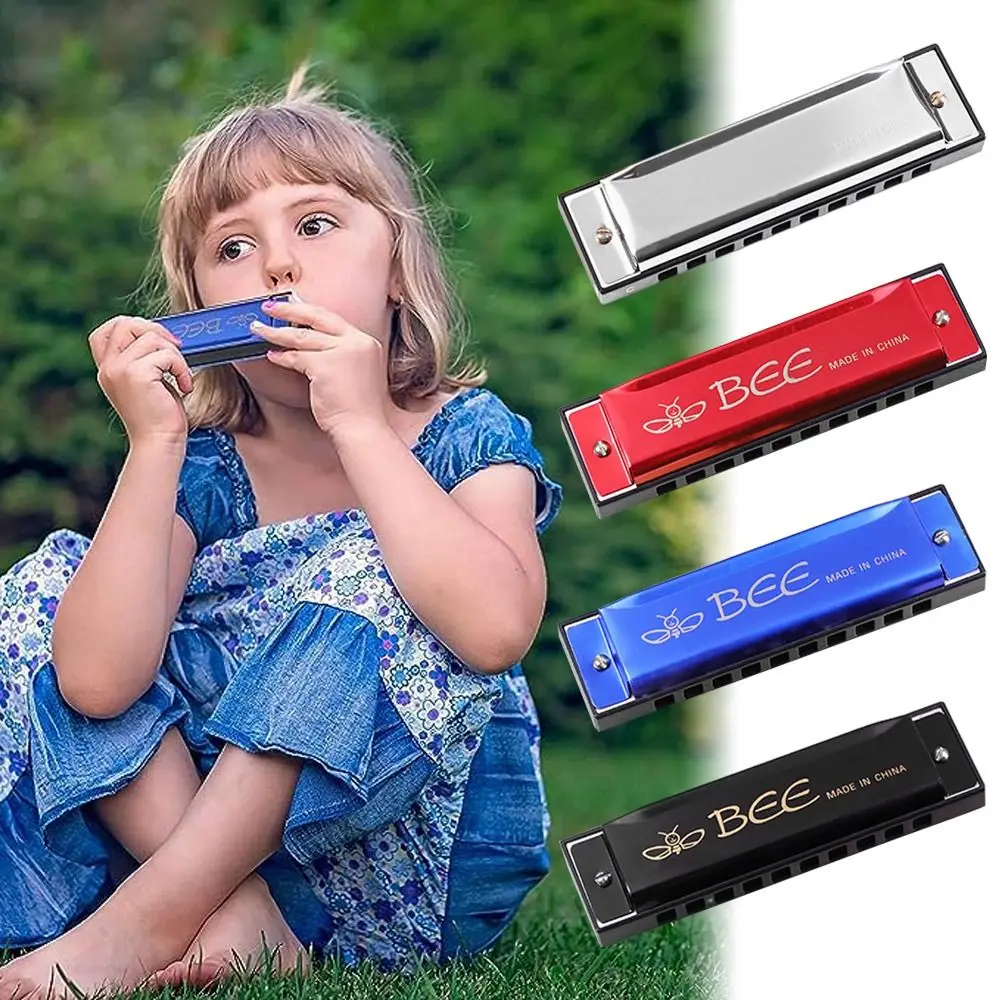 

Resin Harmonica Mini 10 Holes Brass Diatonic C Key Harmonica 20 Tones Blues harmonica Beginners and Performers