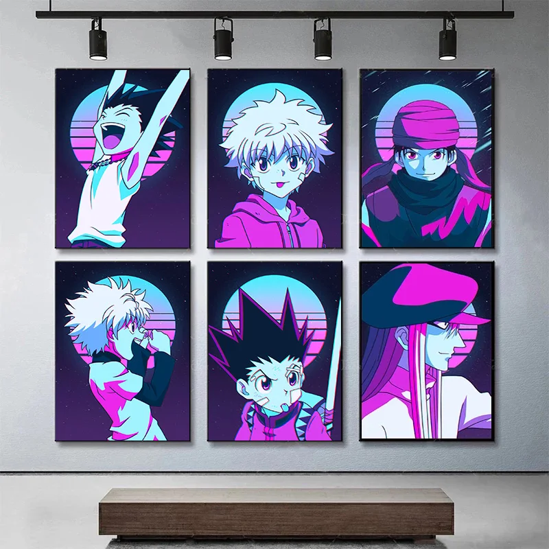 

Japanese Anime Canvas Painting Hunter X Hunter Gon Freecss Killua Zoldyck Posters Print Mural Pictures Wall Art Home Decor Gifts