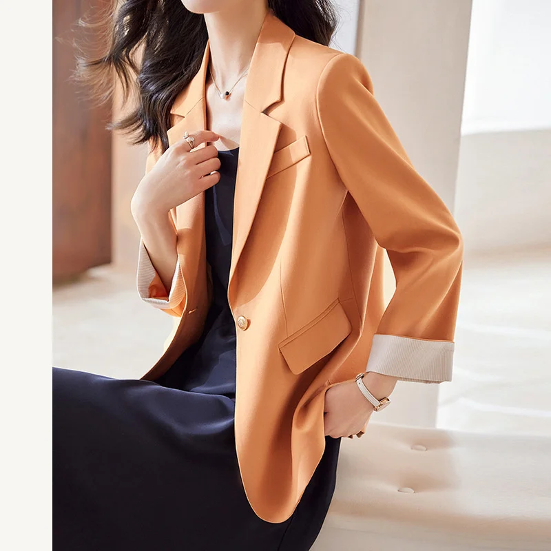 #5243 весенние женские блейзеры и куртки элегантная верхняя одежда офисный Блейзер