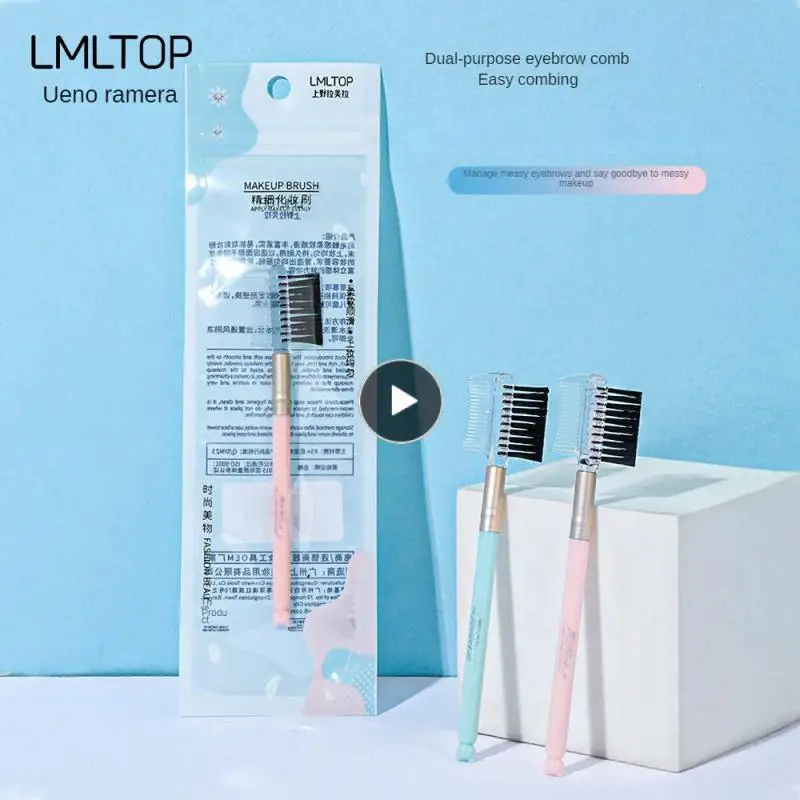 

Plastic Portable Eyebrow Brush Beauty Tool Eyebrow Comb 2 In 1 Durable Eyelash Brush Cosmetics Tool Eyelash Comb Makeup Brush