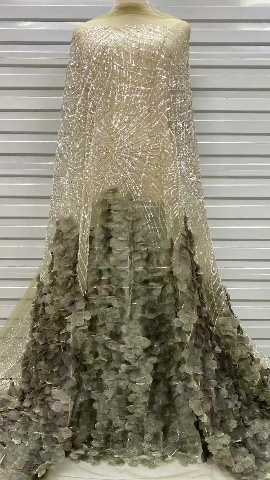 Африканские кружевные ткани с блестками для жениха высокое качество 2024