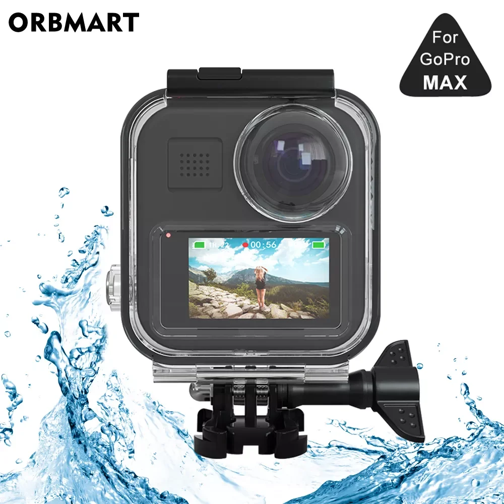 

Touchscreen Waterproof Housing Case for GoPro MAX 360 Diving Protection Underwater Dive Cover for Go Pro Max Camera Accessories