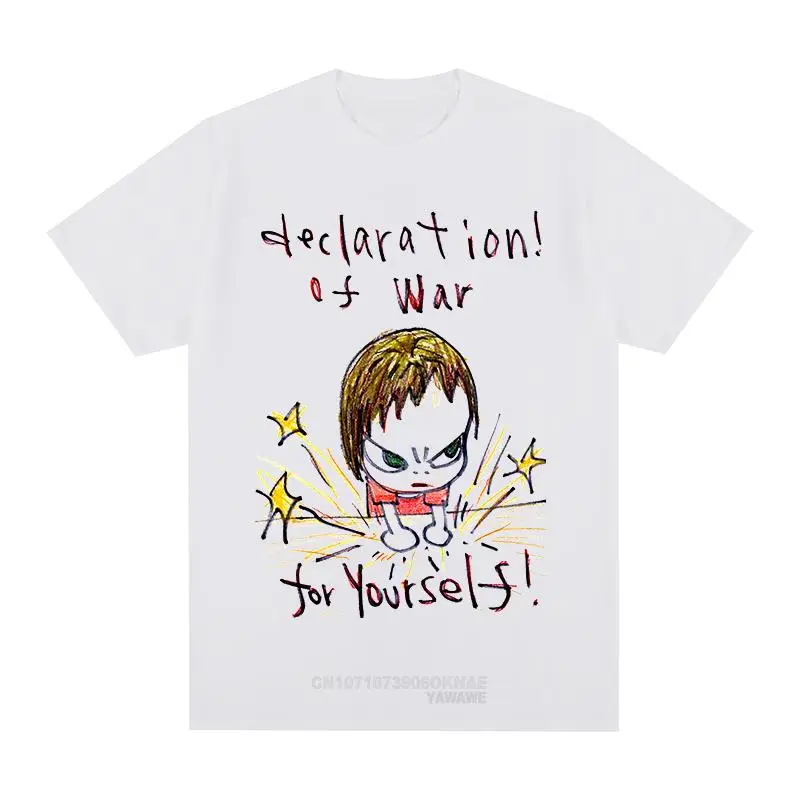 Японские футболки Yoshitomo с надписью колодки Модные Винтажные в стиле Харадзюку