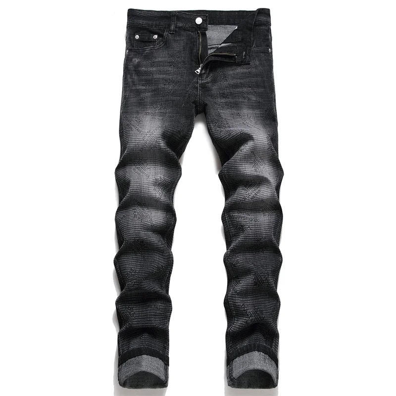 Jean Homme Jeans Men Slim Business Classic Denim Trousers Biker High Quality Male Casual Designer Cozy All-Match Daily Regular