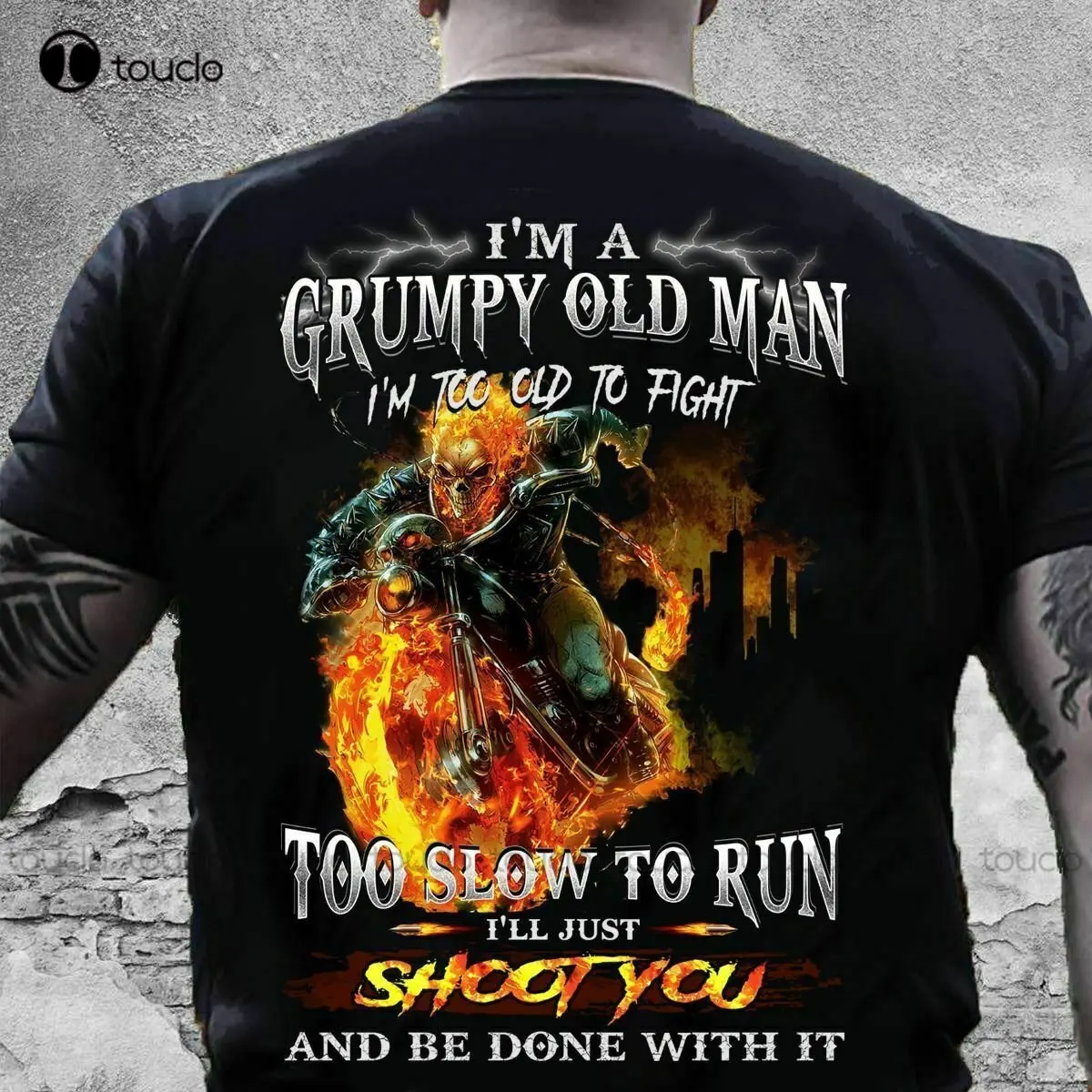 

I'M A Grumpy Old Man - Biker 15 Shirt Uncle Shirt Custom Aldult Teen Unisex Digital Printing Tee Shirts Xs-5Xl Streetwear New