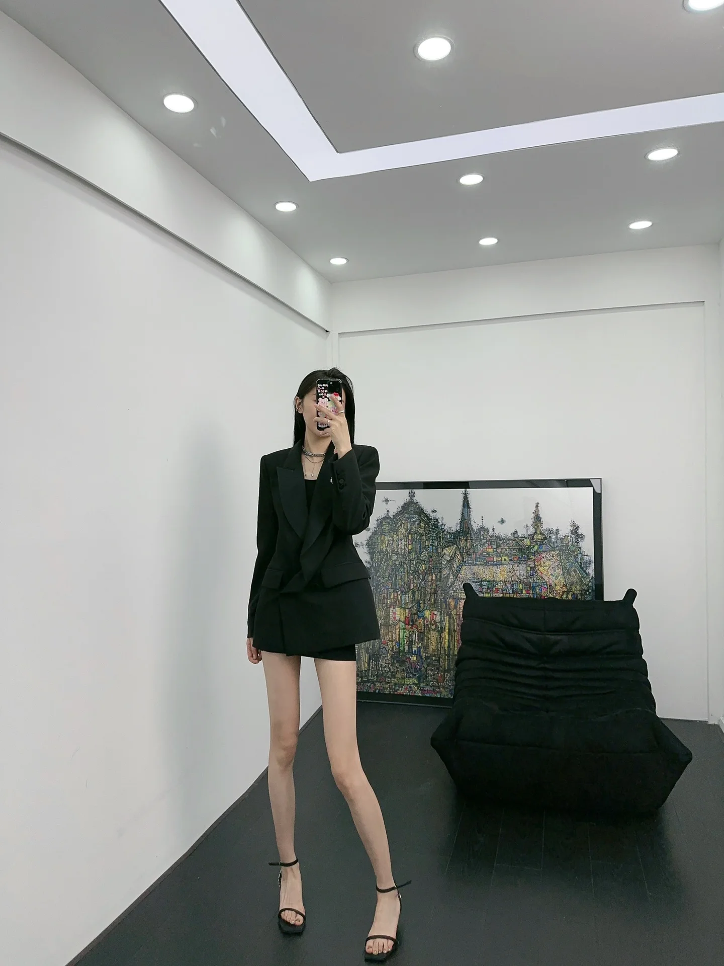 

2023 осень/зима модная новинка Женская одежда Асимметричный костюм 0905