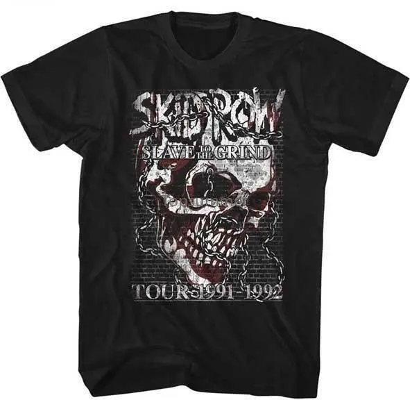 

Skid Row Slave To The Grind 91-92 Tour Sebastian Bach Heavy Metal Band T-Shirt