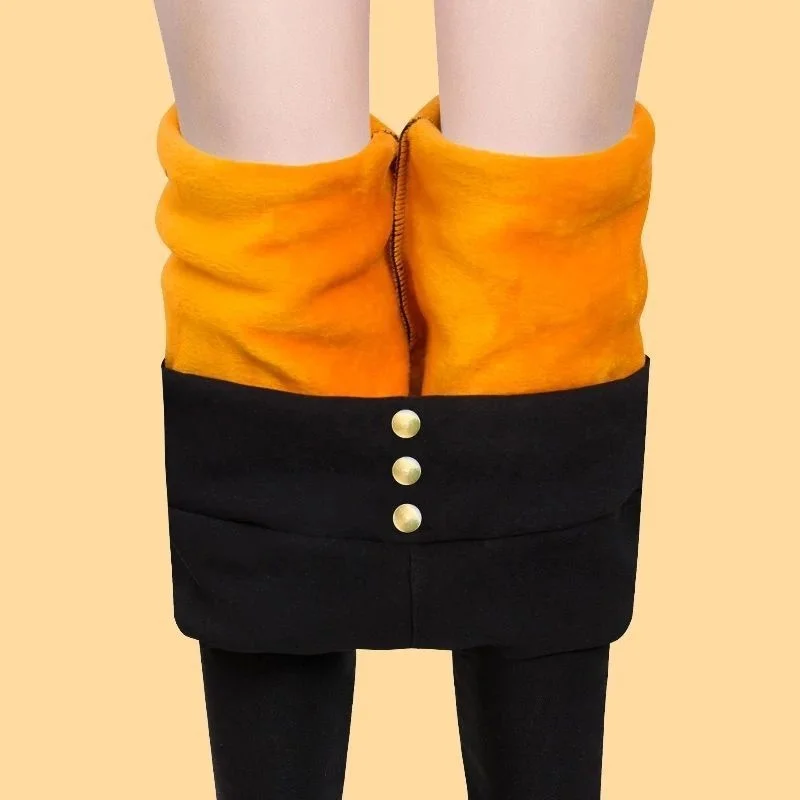 

Women Winter Thicken Leggings Warm Fleece Pants Autumn Female Thermal Leggins Casual Black Stretch Skinny Pencil Pants Woman