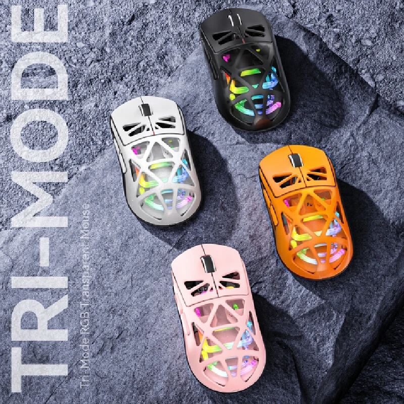 YOAINGO EWEADN M7 Беспроводная Bluetooth-мышь Прозрачная игровая киберспортивная RGB Легкая