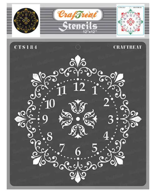 

Clock Cover Stencil DIY Molds Scrapbooking Paper Making Cuts Crafts Template Handmade Decoration