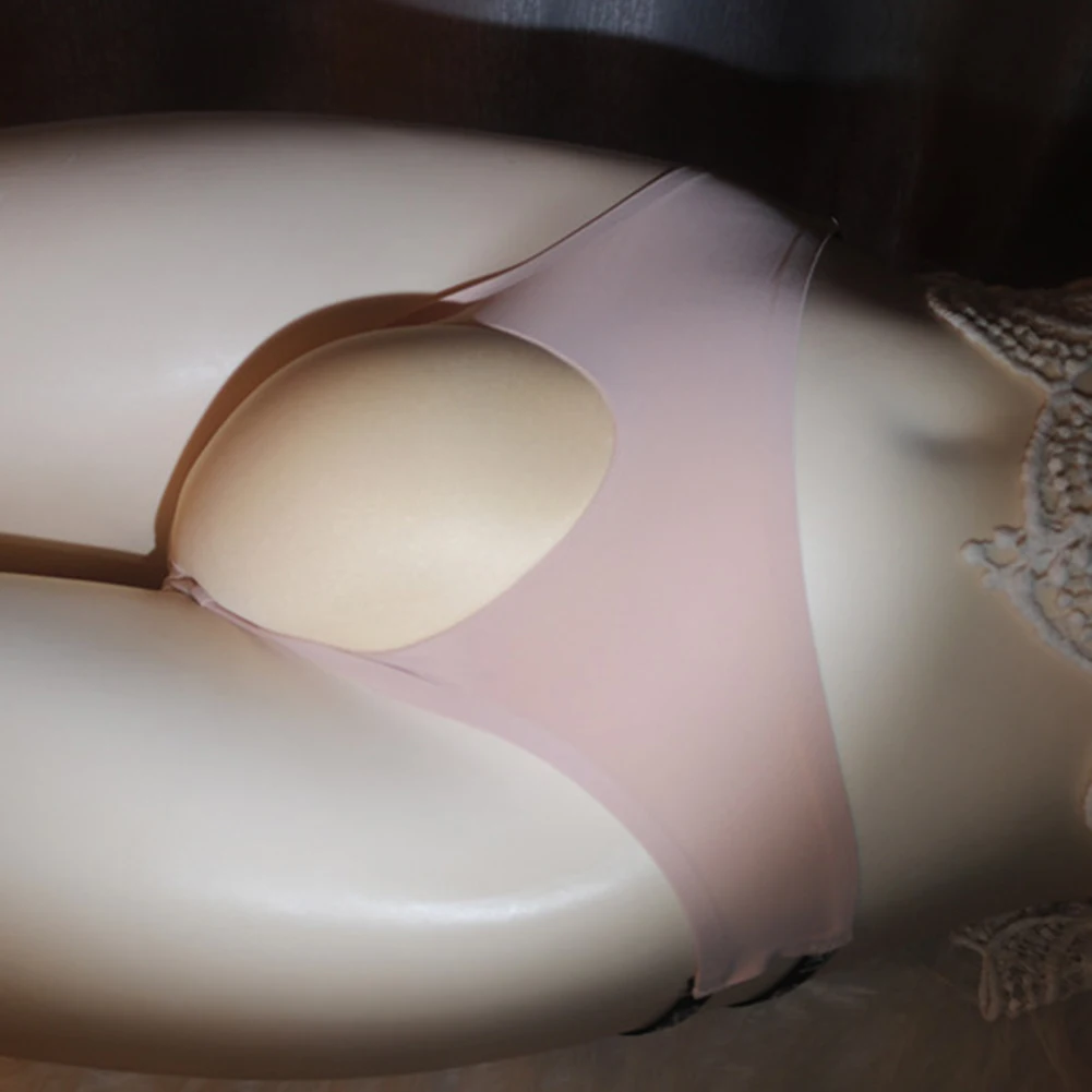 

Crossdresser Panties Men Hiding Gaff Thong T Back Shapping Underwear Ice Silk Seemless Underpant Gay Male Camel Toe Lingerie