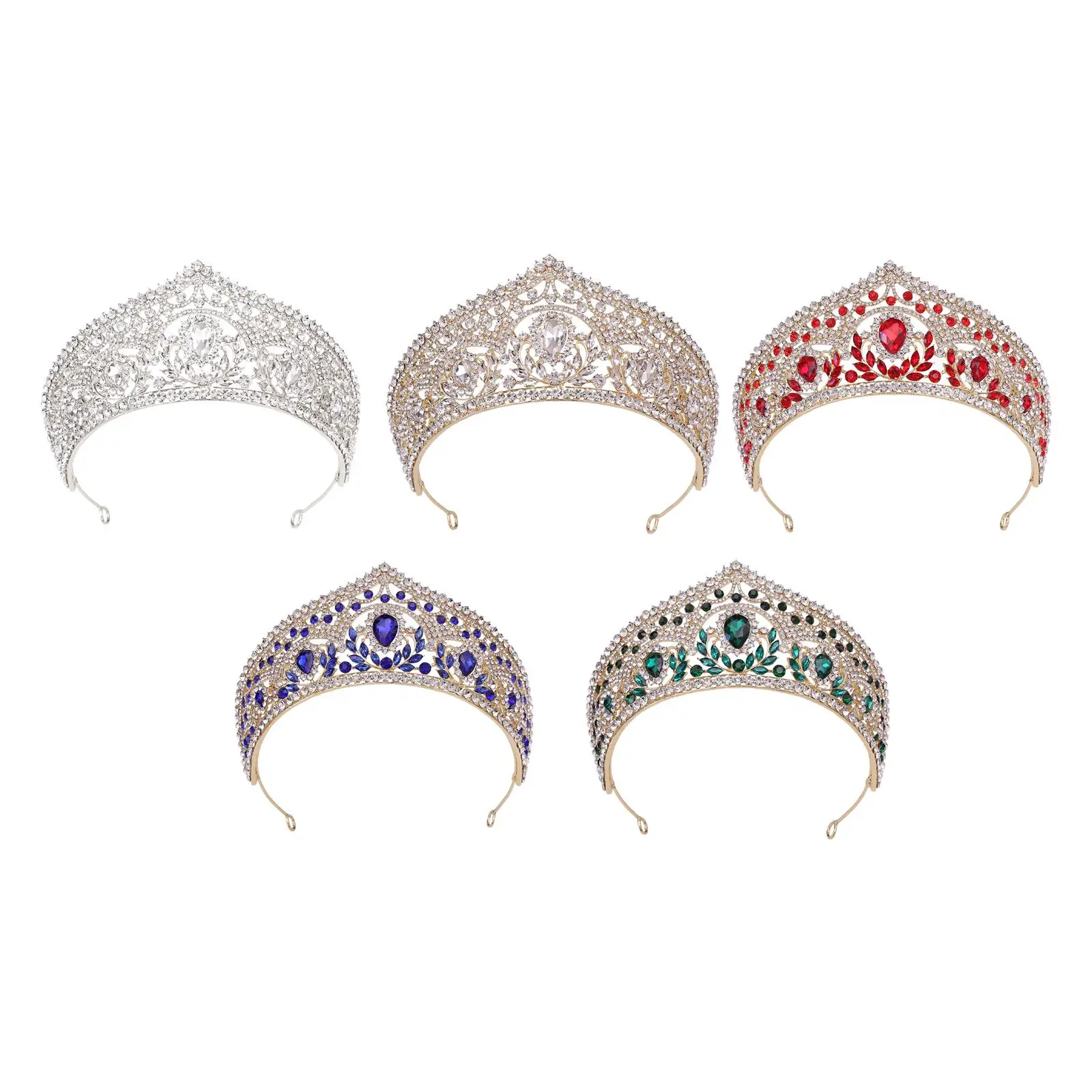 

Princess Tiara Crystal Girls Queen Crown Bridal Crown Headpieces for Stage Productions Pageant Wedding Engagement Halloween