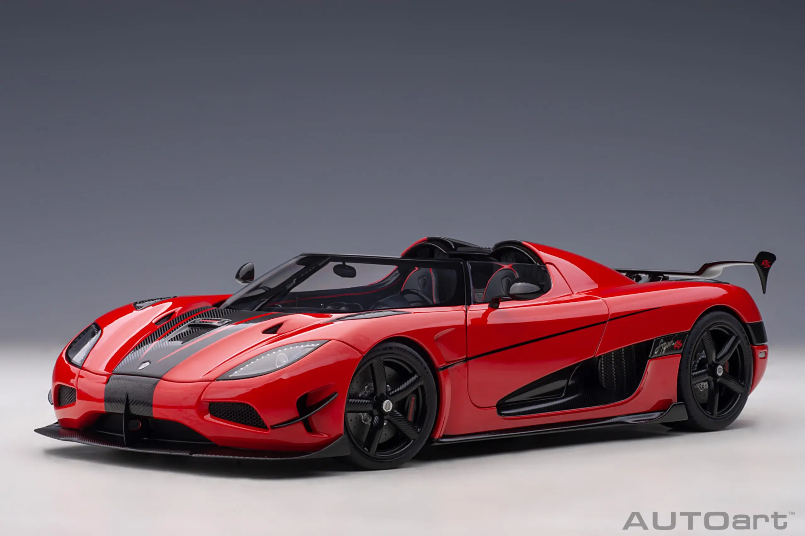 Коллекционная модель автомобиля AUTOart 1/18 Koenigsegg Agera RS (Moon Silver/Chilli Red/Cone Orange/Moon Silve/Carbon)