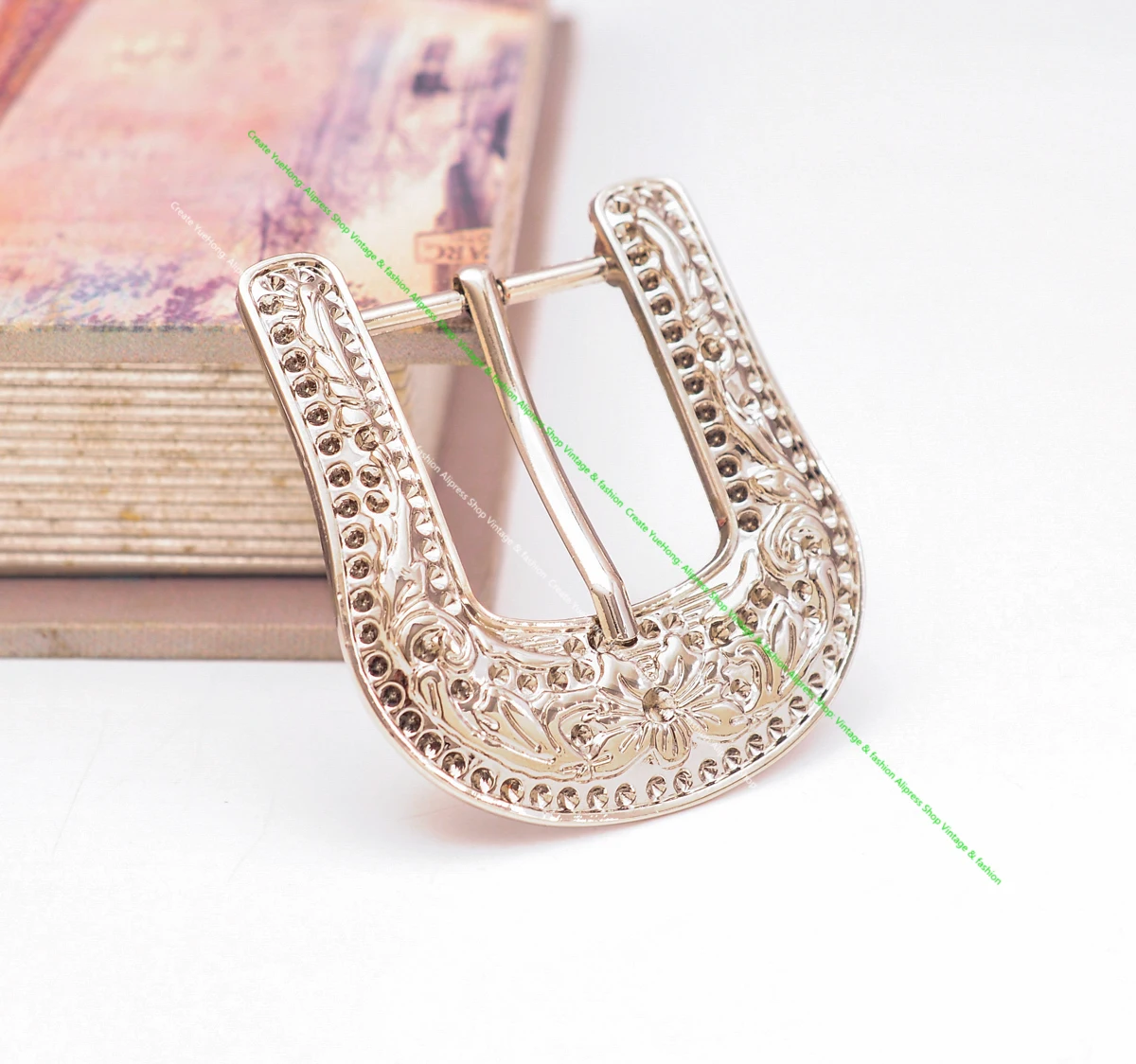 Мужской ковбойский ремень с цветочной гравировкой серебристая пряжка для