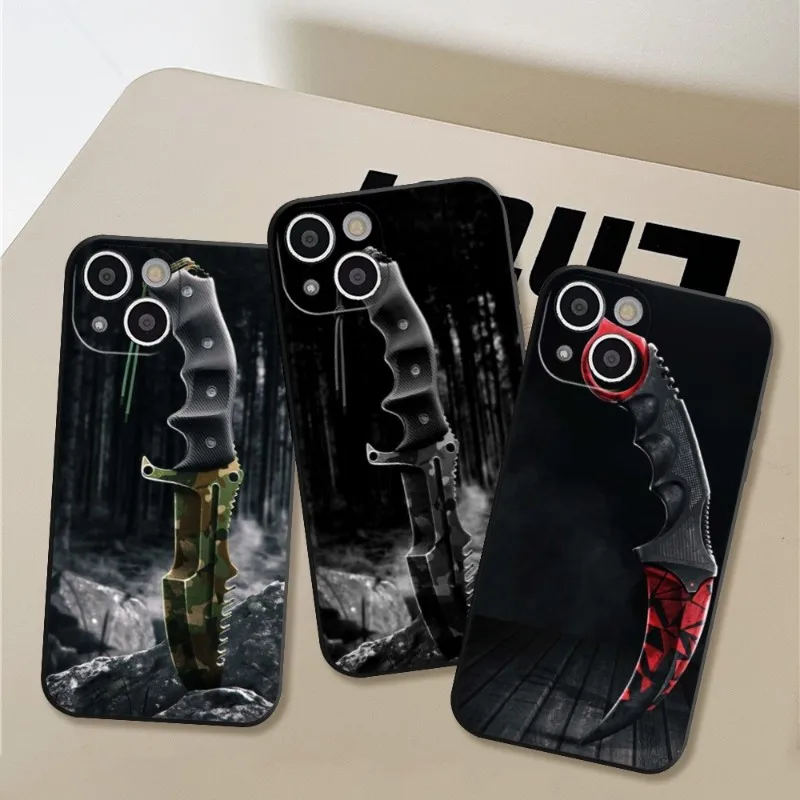 

Camouflage Army Knife Phone Case for Iphone 14 11 12 Pro 8 7 Plus X 13 Pro MAX SE2020 XR XS RICCU Soft Covers