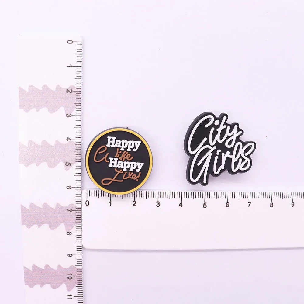 Симпатичные Мультяшные подвески для обуви из ПВХ 1 шт. милый город девушка босс