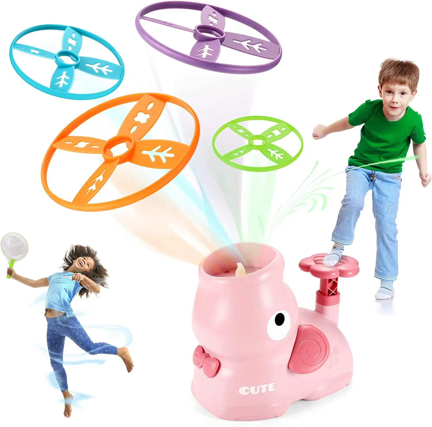 

Stomp Flying Disc Launcher Outdoor Toys for kids