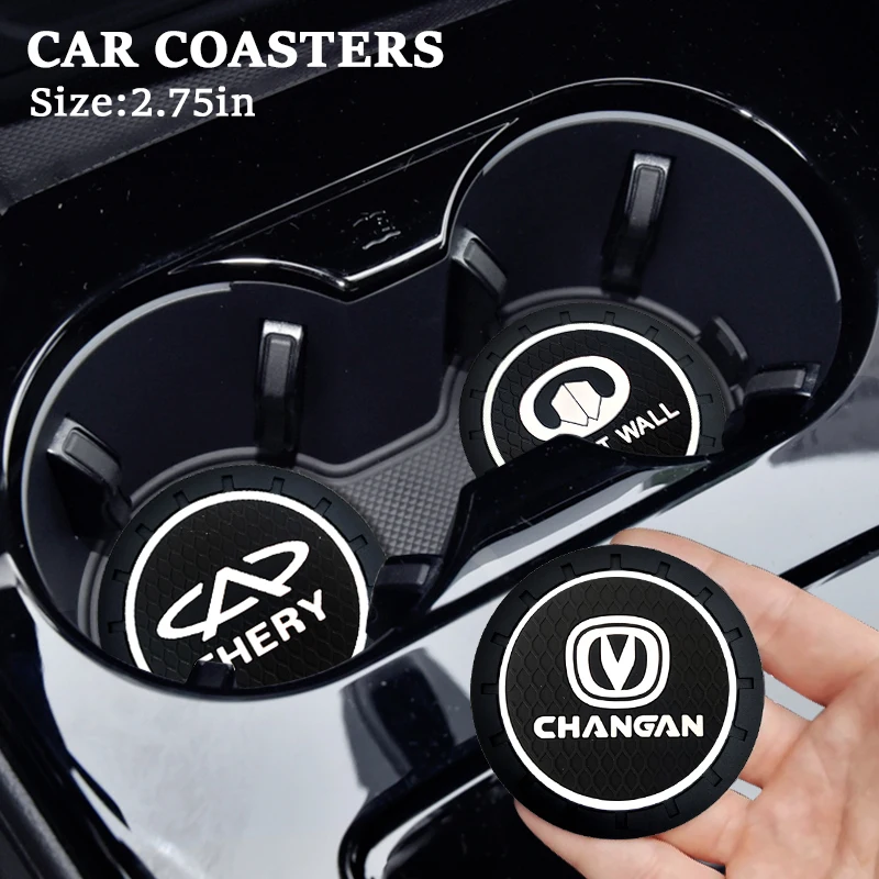 

New 1pcs Car Anti-Slip Coaster Pad Cup Holder Mat for Geely Ic Panda Ck Emgrand Ec7 Mk Gc7 X7 GE SC7-RS GC6 Sport Accessories