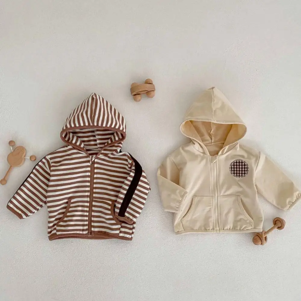 

2023 AncoBear Kids Hooded Jacket Infants Printed Zipper Jacket with Hood Baby Boys Girls Hoodies Outfit Children Trend Outerwear