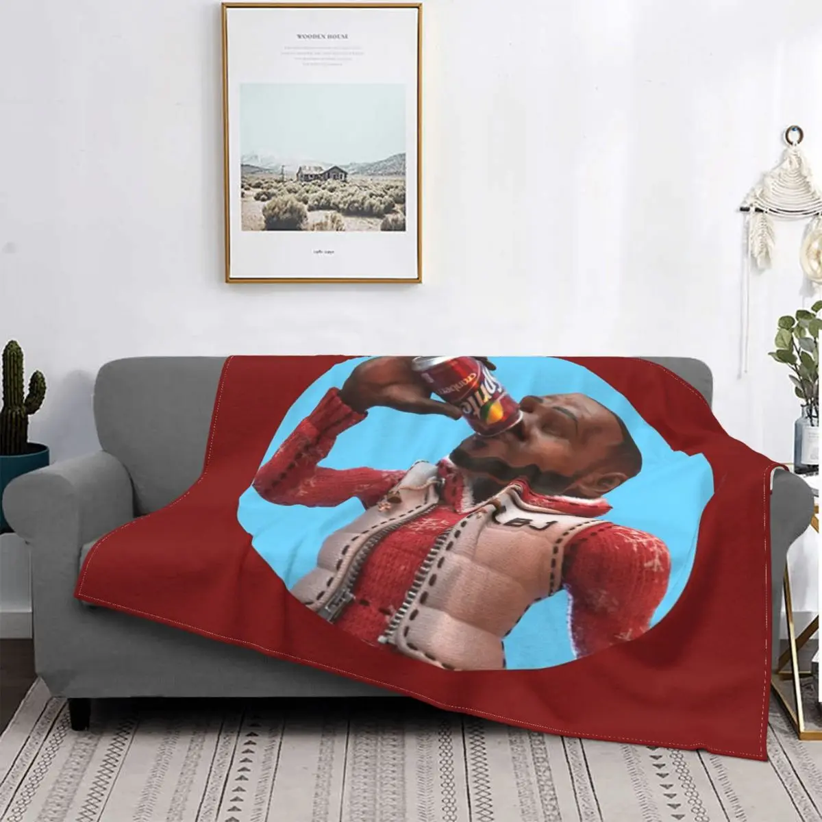 

LeBron James-Manta de muselina de playa, colcha a cuadros con estampado de Cranberry Sprite Meme, 220x240