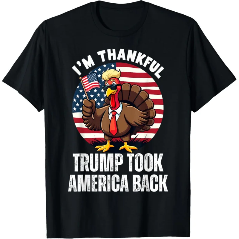Футболка на День Благодарения Я Цзящая Трамп Won Took America Back Winner