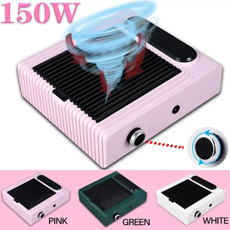 

NEW 180W Nail Vacuum Cleaner for Manicure Pedicure with Removable Filter Strong Nail Dust Collector Adjustable Manicure Machin