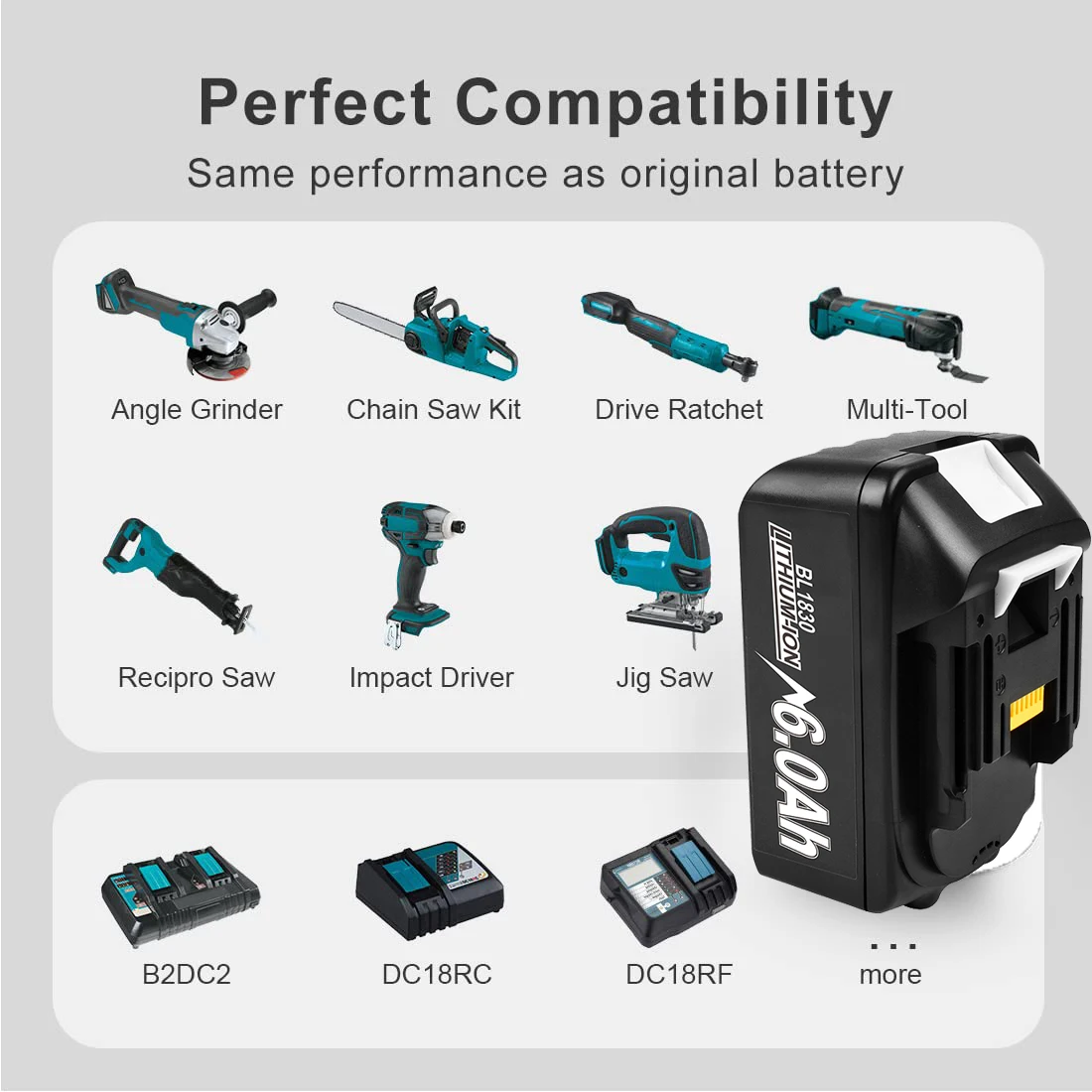 2022 Улучшенная литиевая батарея 18 в для Makita BL1860 BL1850B BL1850 BL1840 BL1830 BL1820 BL1815 - купить по