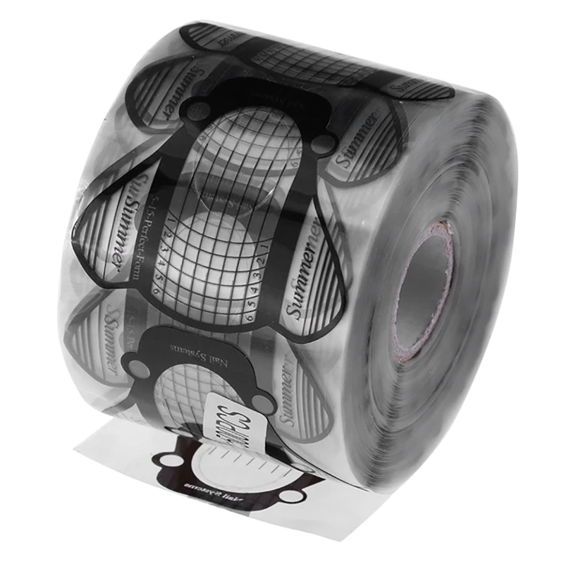 

Nail Art DIY Beetle Shape Tool New Nail Extension Forms Acrylic Gel Tip Manicure 500Pcs/Bag Paper Tray Pattern Design