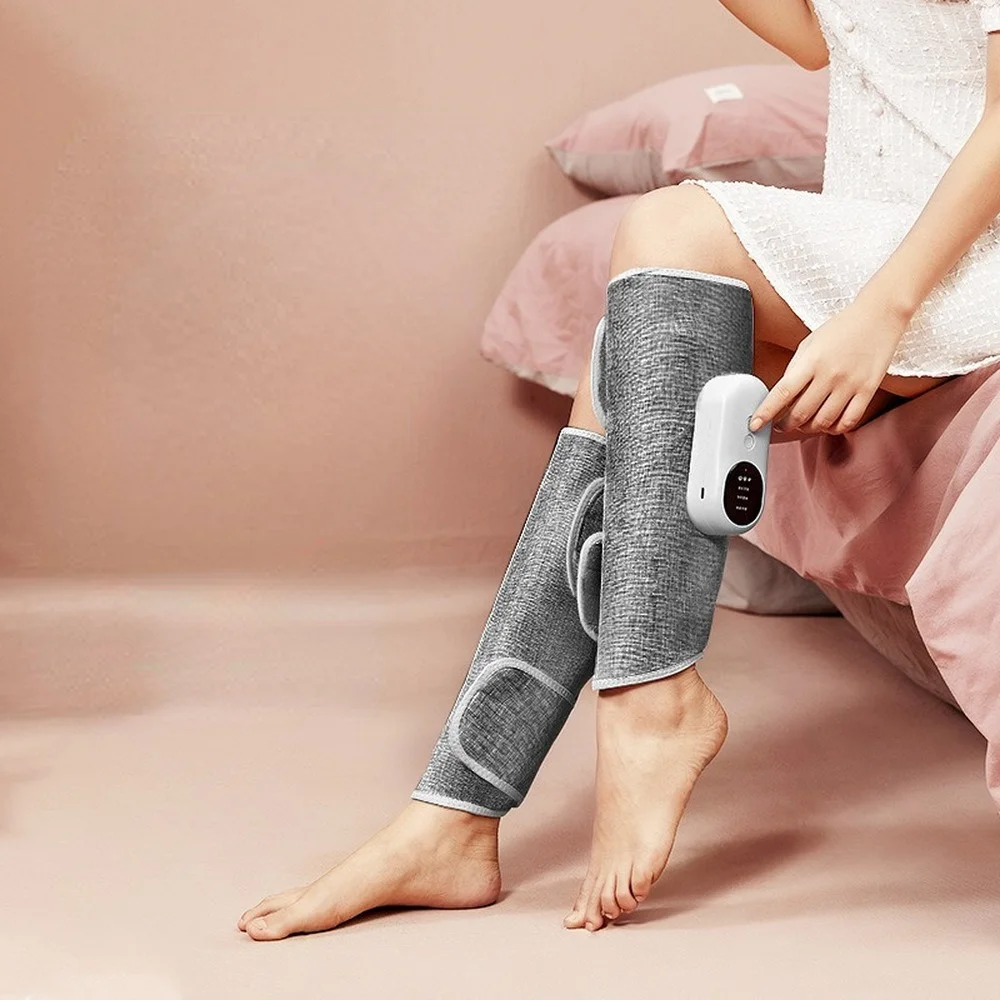 

Electric Leg Massager Air Compression Massage Machine Wireless Heat Vibration Calf Massage Blood Circulation Muscle Pain Relief