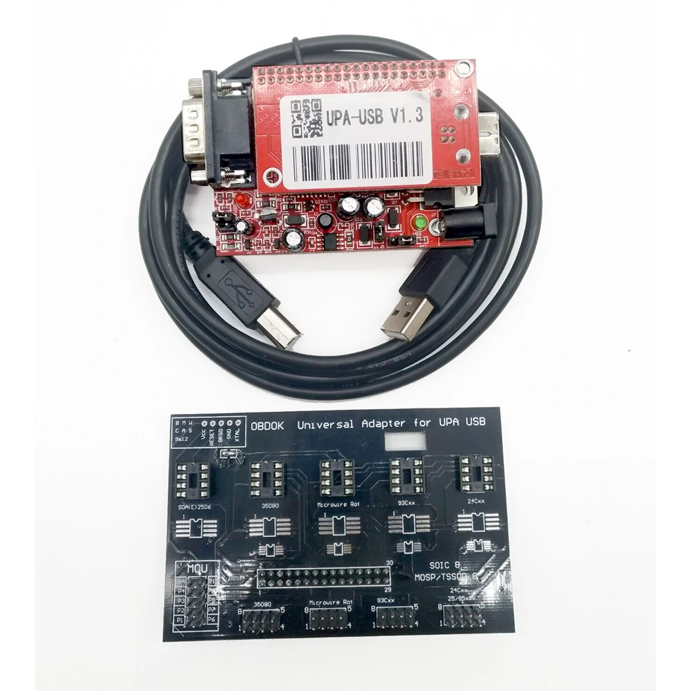 USB V1.3 OBDOK Универсальный адаптер UPA материнская плата Eeprom I2C/SPI Микропровод ECU последовательный программатор чип Тюнинг UPAUSB
