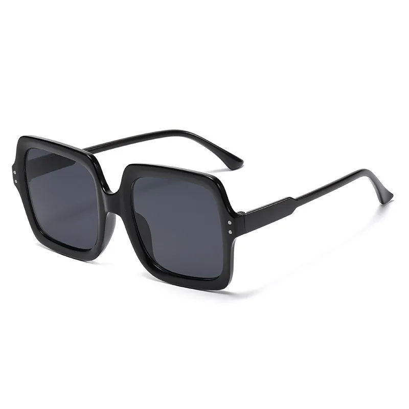 

Солнечные очки в квадратной большой оправе UV400 для мужчин и женщин, пикантные винтажные модные дизайнерские солнцезащитные аксессуары от известного бренда