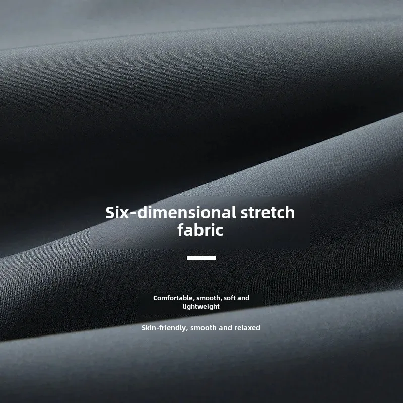 Мужские ультратонкие повседневные брюки летние дышащие высокоэластичные