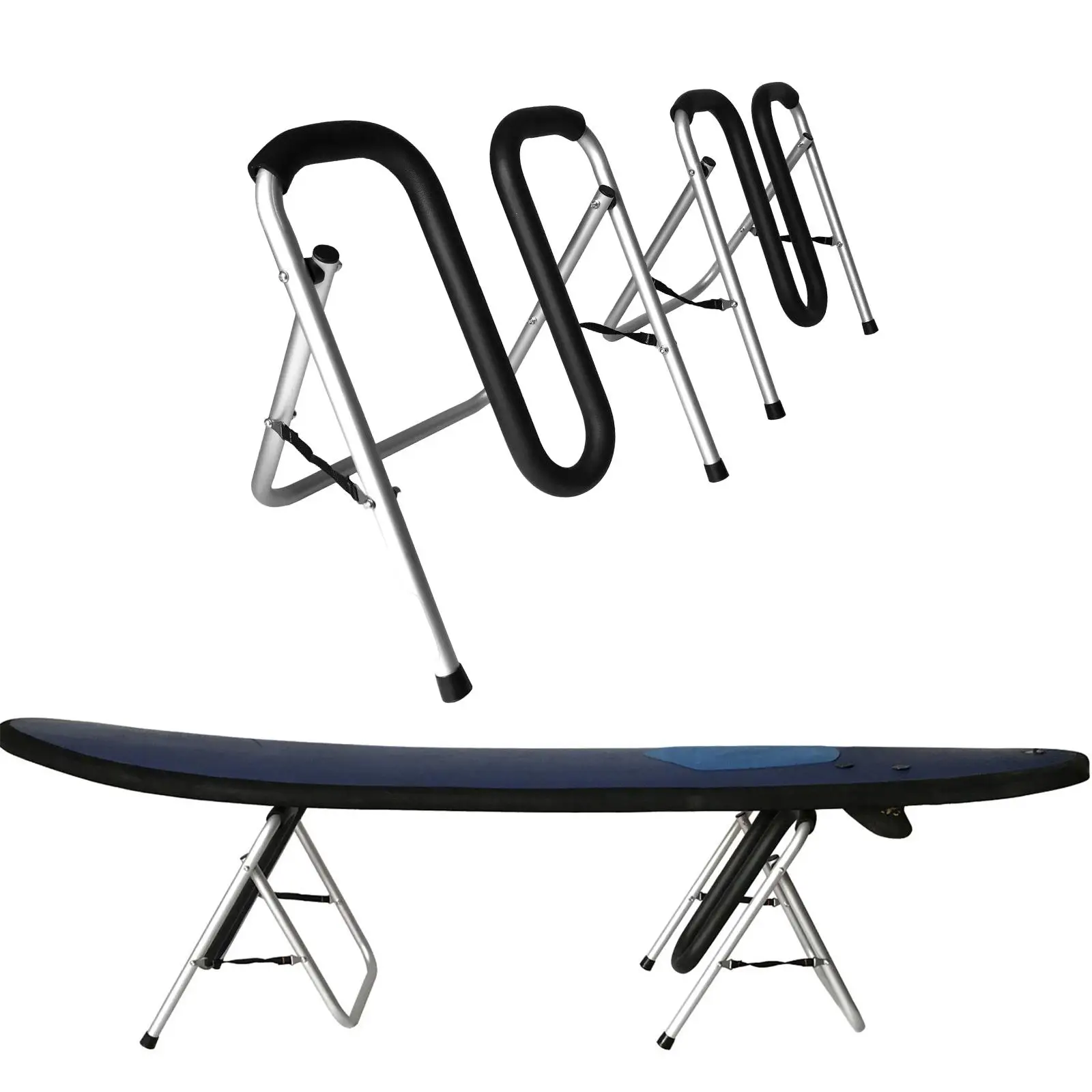 

Surfboard Stand Holds Longboards and Shortboards Skateboard Storage Display Stand Surf Board Rack