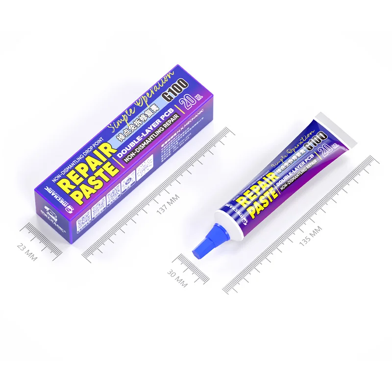 

Механическая паста для ремонта неразборной точки G100 для телефонов, хвостовая вилка, штифт CHIP, опущенные точки сиденья для печатной платы, быстрое отверждение, ремонт