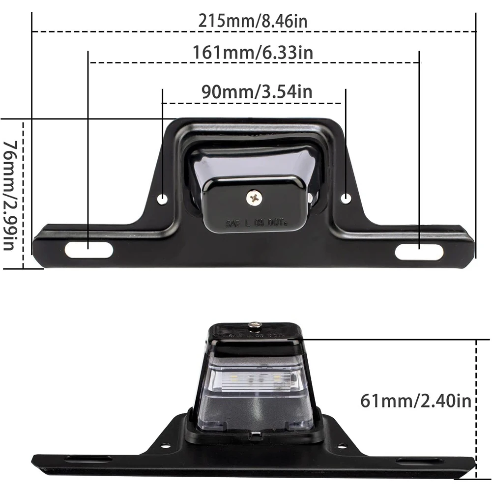 

Bracket Mount License Plate Light Garden Indoor IP67 LED Metal+ABS Parts Replacement Waterproof 1 Pc Accessories