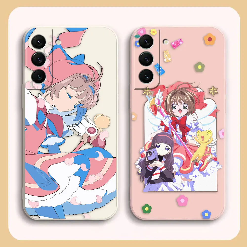 

Anime Card Sakura Case For Samsung S23 S22 S21 S20 FE S11 S11E S10 S10E S9 S30 Ultra Plus 4G 5G Colour Shockproof Liquid Case