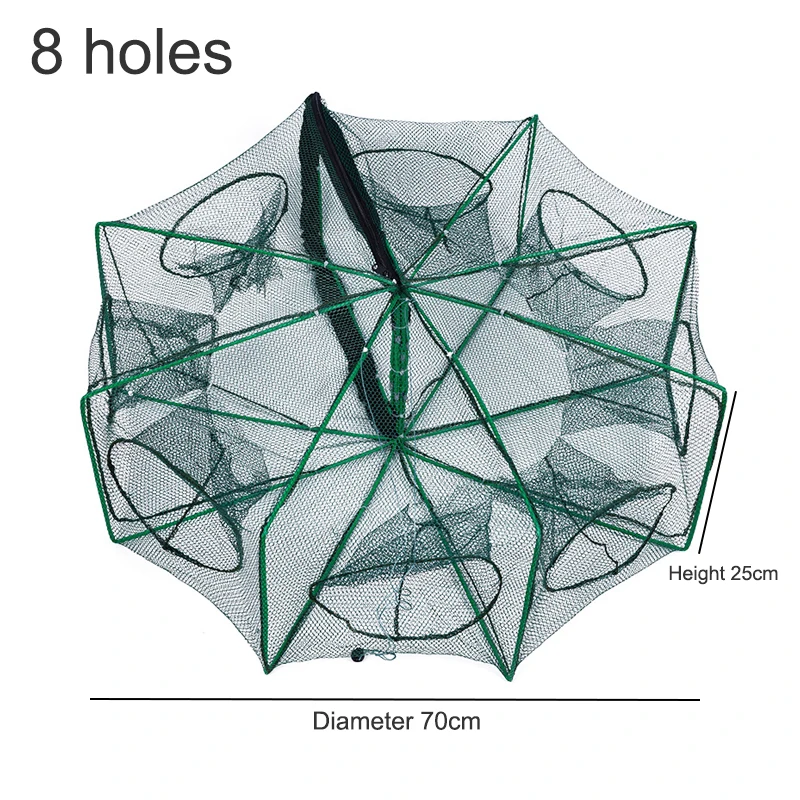 

Складная рыболовная сеть 6/8 отверстий
