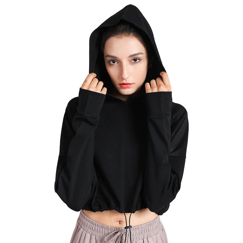 Women Long Sleeve Pro Slim Warm Up Dynamic Active Maroon Hoodie Loose Running Yoga Jacket For Athletic Girls