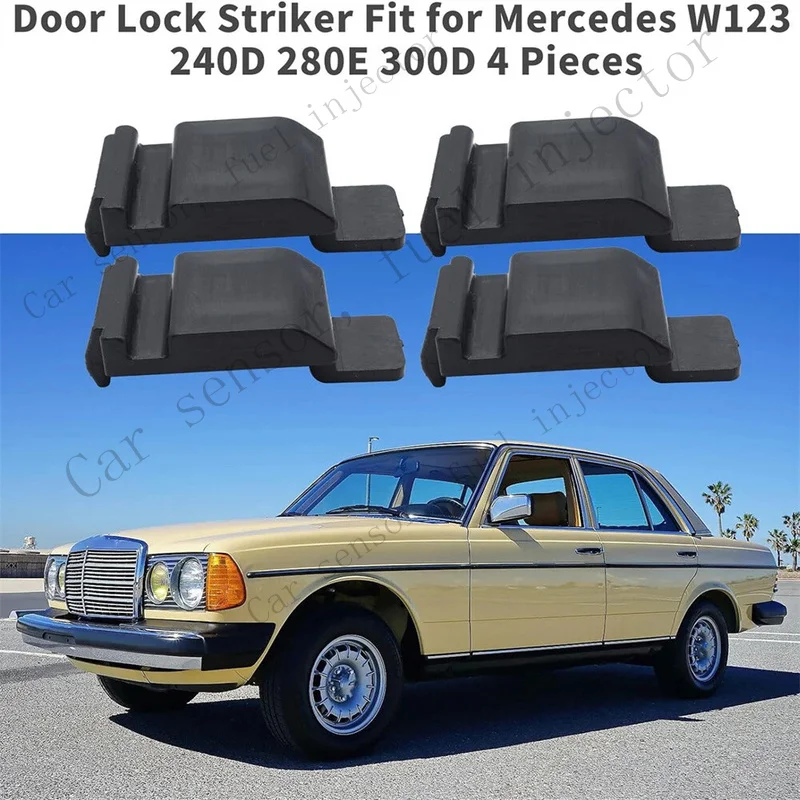 Фото Замок двери Q+ 4× для Mercedes Benz W123 240D 280E 300D 1237200104 1237200204 №3
