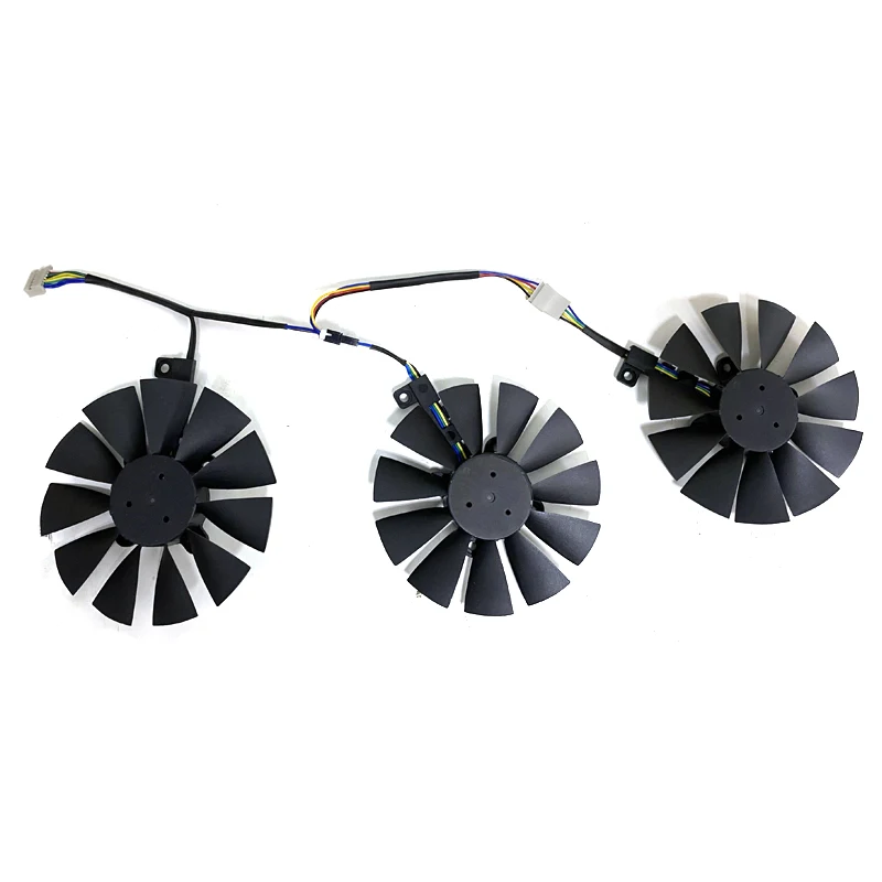 Новый вентилятор для графического процессора ASUS GTX 980 Ti R9 390X 390 1060 1070 1080 3 шт. 88 мм 6PIN