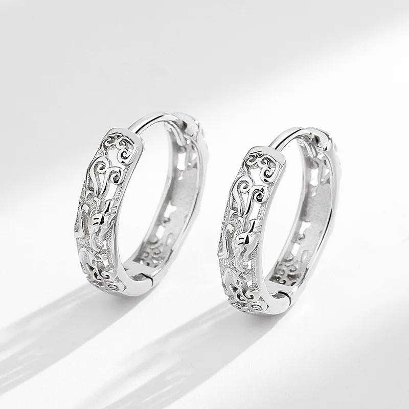 S925Стерлинговое серебро Good Fortune женские и зажимы для ушей национальные модные