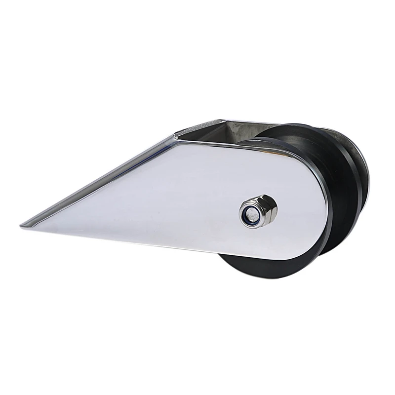 

Marine Stainless Steel Boat Bow Anchor Roller Bracket Rollers For Yacht(Black)
