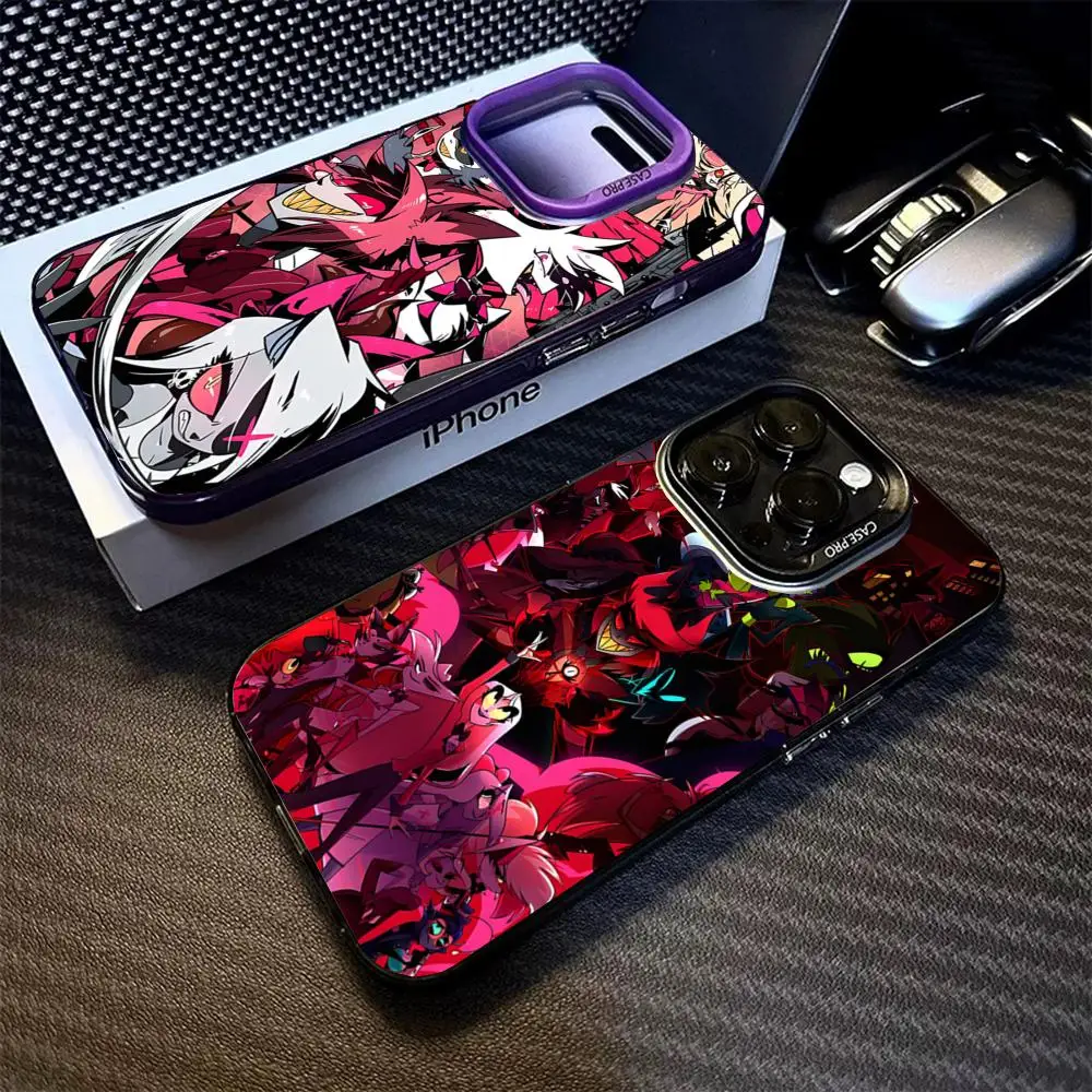 Чехол для телефона H-Hazbins с рисунком отеля матовый серебристый цвет Iphone 16 15 14 Pro 13 12