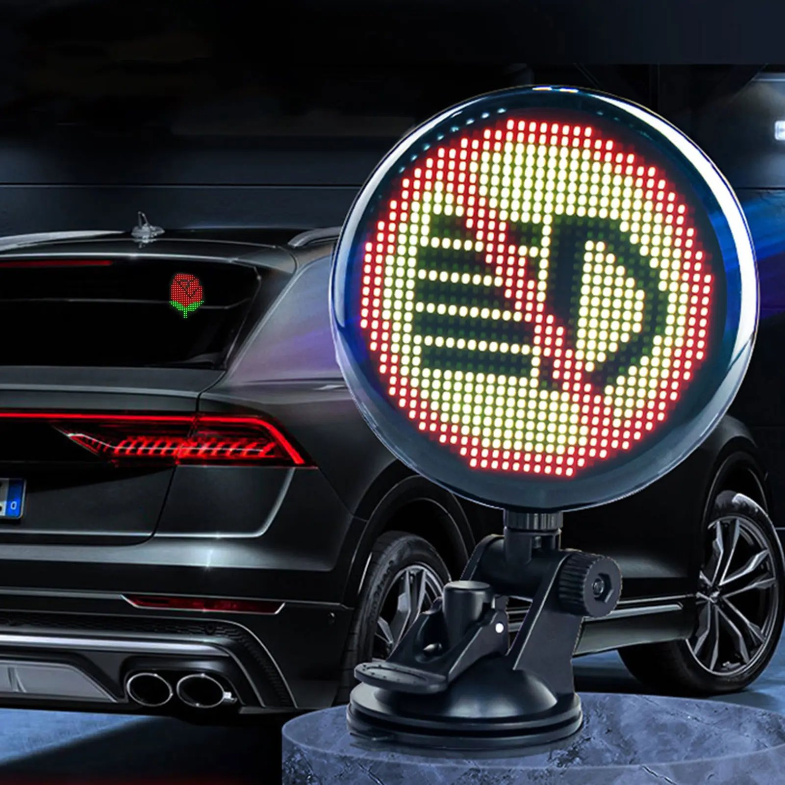 

5VCar Sign LED Display USB DIY Car Window LED Display Screen CAR led Sign LED Display Board Screen Programmable for Car Window